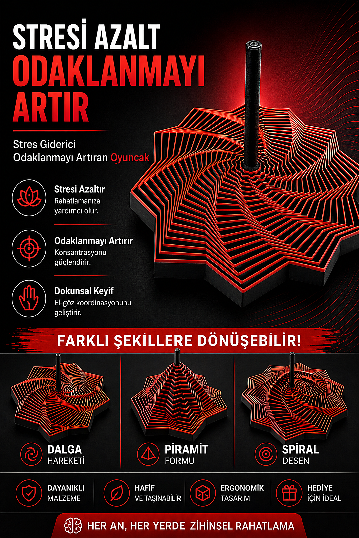 Fidget Yıldız Oyuncak, Rahatlatır, Odaklar - 1